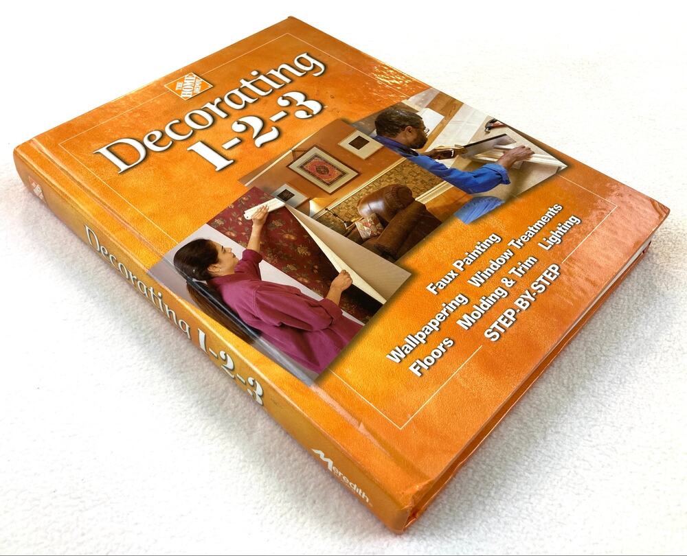 Decorating 1-2-3 Home Depot Decorating Guide Book Hardcover ISBN 9780696211072